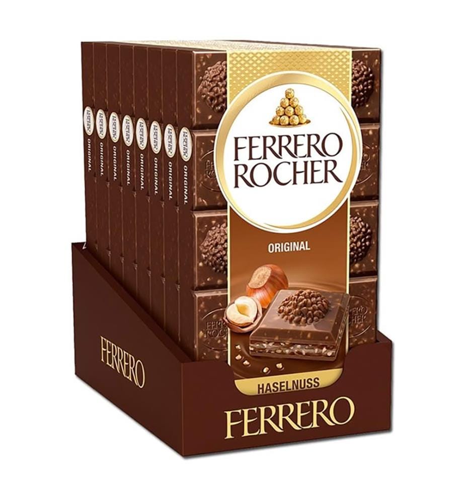 Lot de 8 Ferrero Rocher Tafel Original - 90g