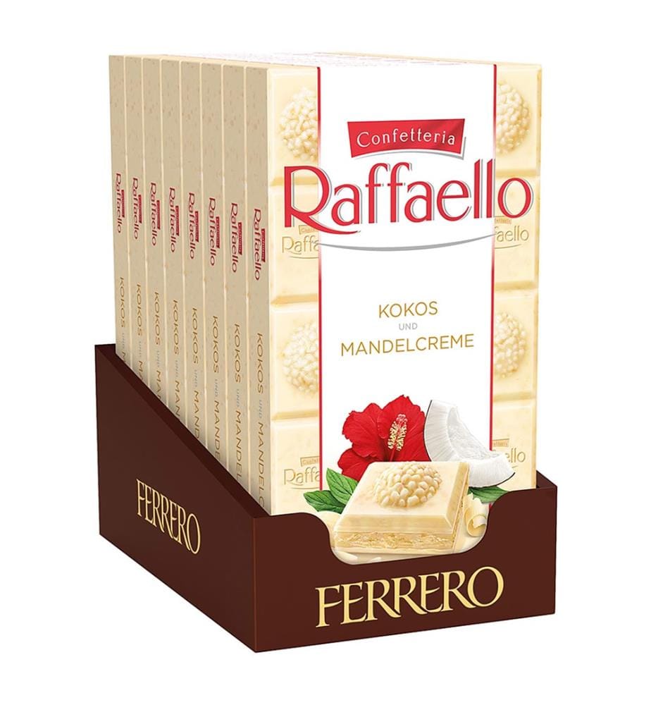 Lot de 8 Ferrero Raffaello Tafel - 90g