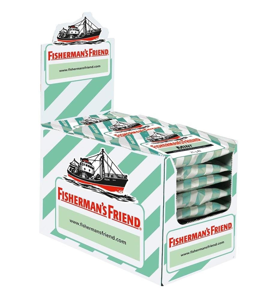 24x Fisherman's Friend Menthe sachet sans sucre - 25g