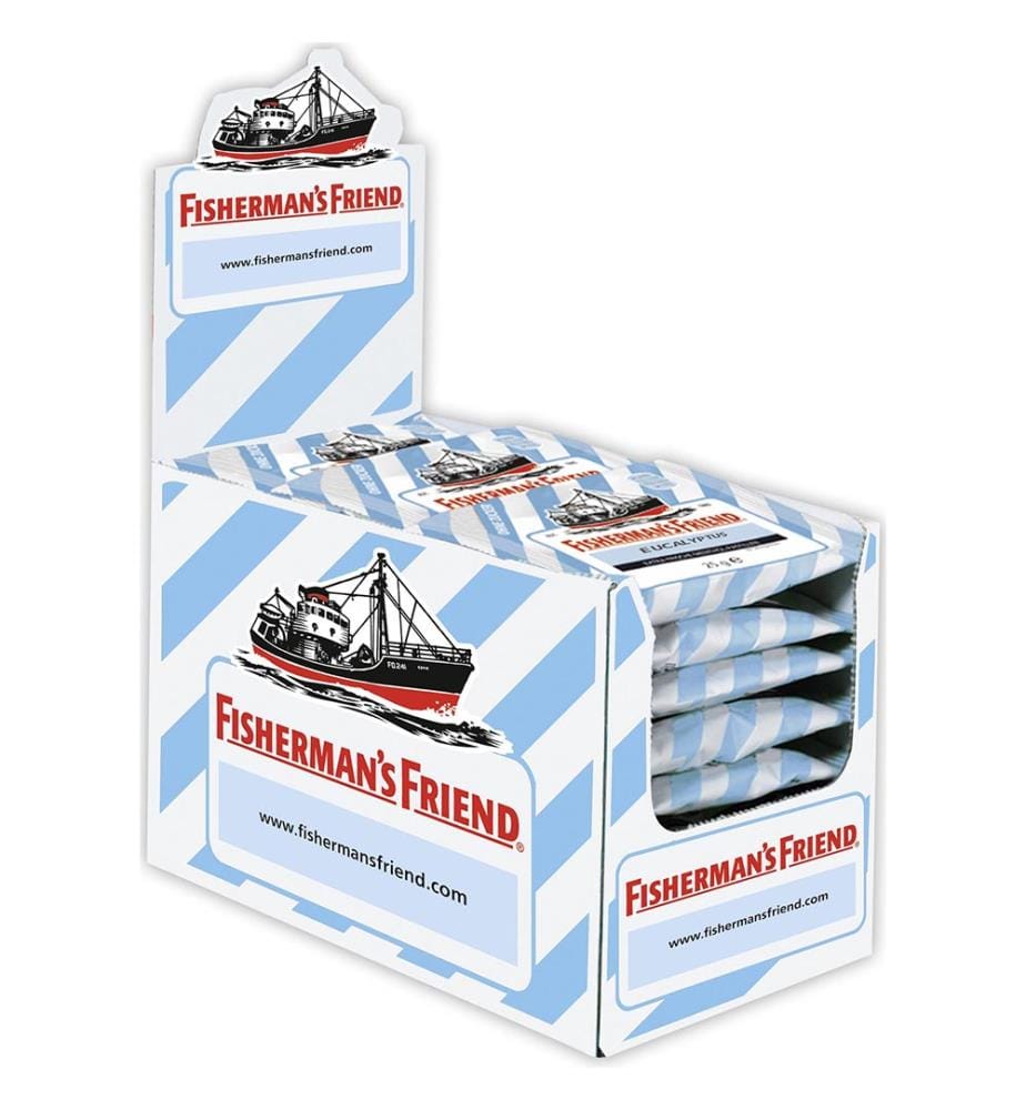 24x Fisherman's Friend Eucalyptus sachet sans sucre - 25g