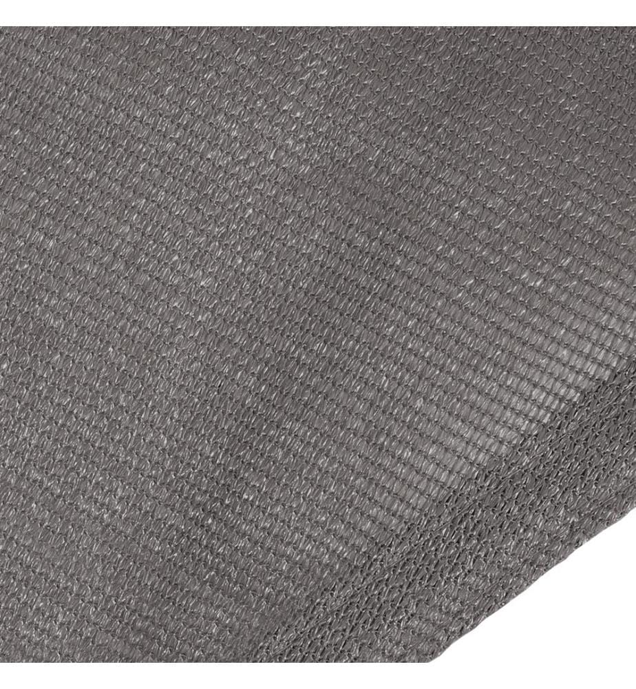 Voile d'ombrage rectangulaire - 4 x 3 m - Gris