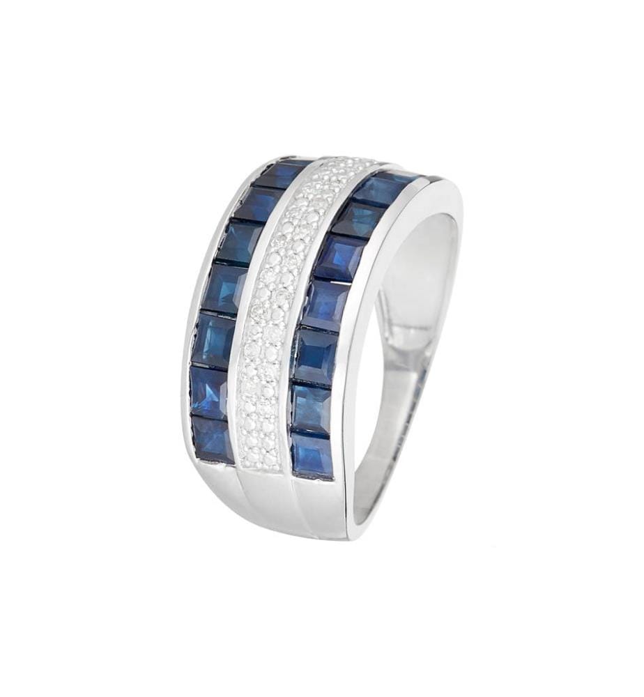 Bague Lahad - Or Blanc 375/1000