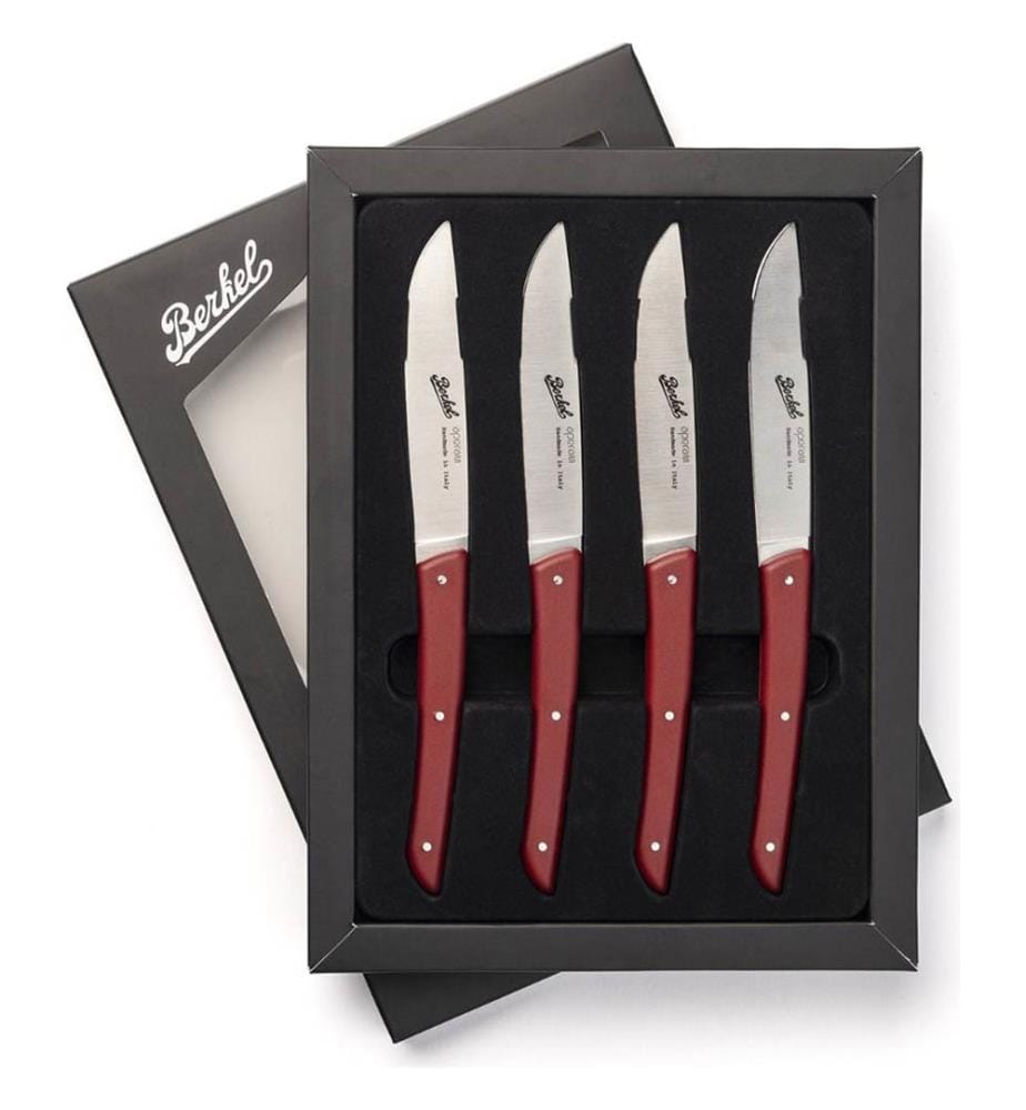 Coffret de 4 Couteaux à Steak Color - Rouge