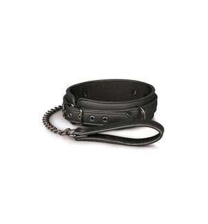 Easytoys Fetish Collection Fetisch Halsband mit Leine Schwarz