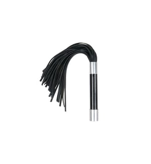 Easytoys Fetish Collection Riemenpeitsche mit Metallgriff Schwarz