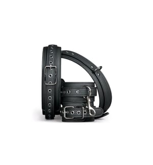 Easytoys Set de poignets et de cuisses Thigh et Wrist Cuff Noir