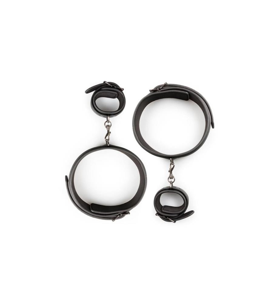 Easytoys Set de poignets et de cuisses Thigh et Wrist Cuff Noir