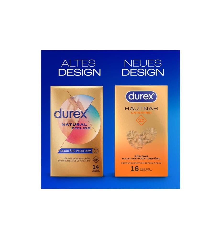 Durex Kondome Hautnah Latexfrei 16 Stück