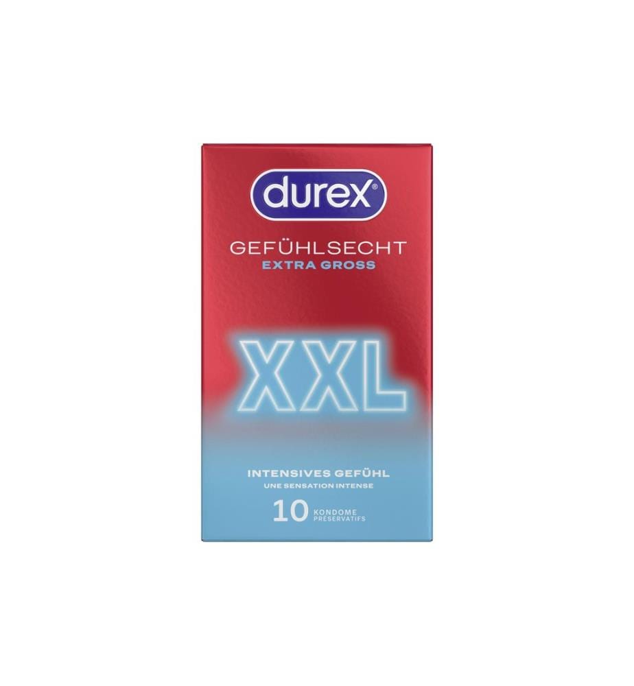 Durex Kondome Gefühlsecht Extra Gross XXL 10 Stück