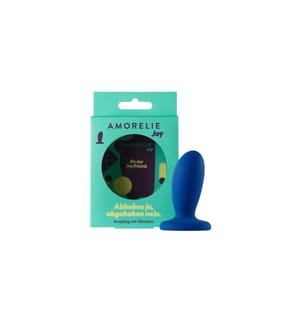 Amorelie Analplug mit Vibration «Fly» Blau