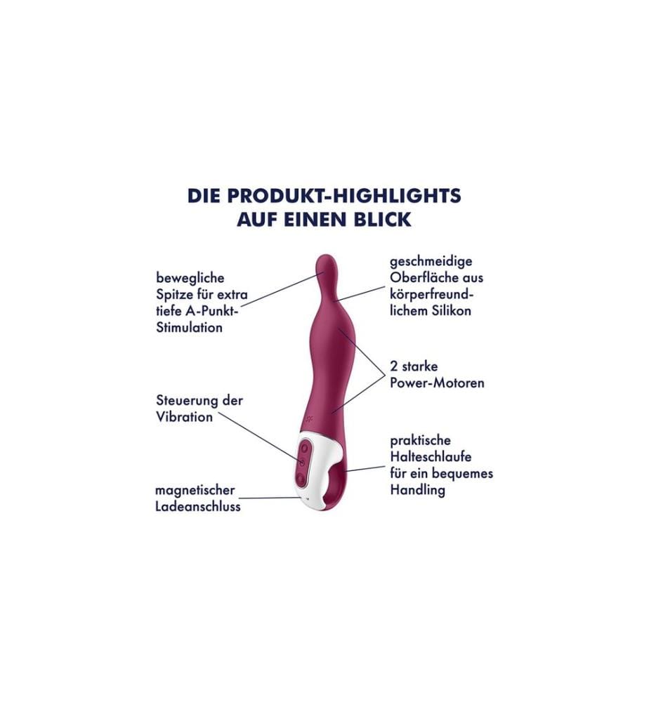 Satisfyer Vibrateur A-Mazing 1 bordeaux