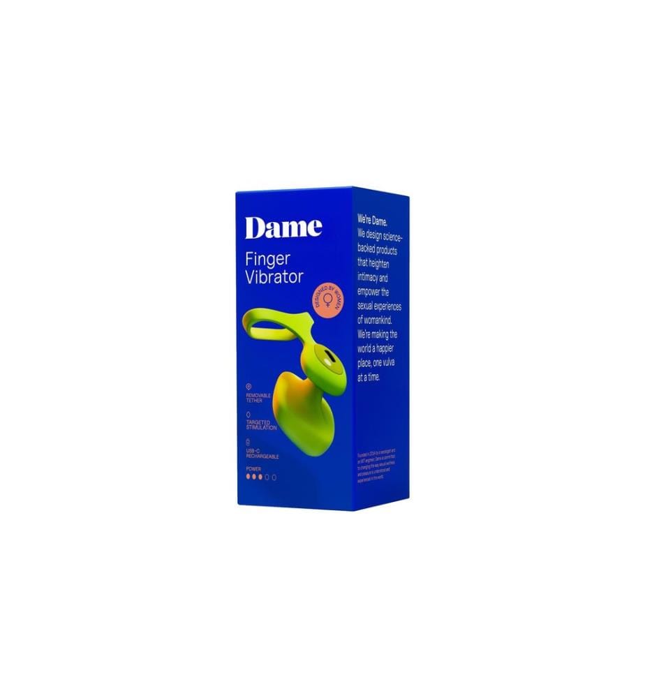 Dame Fin 2.0 Vibrateur à doigts Citron