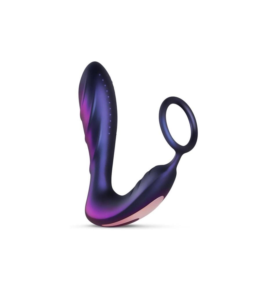 Hueman Black Hole Analvibrator mit Penisring Lila