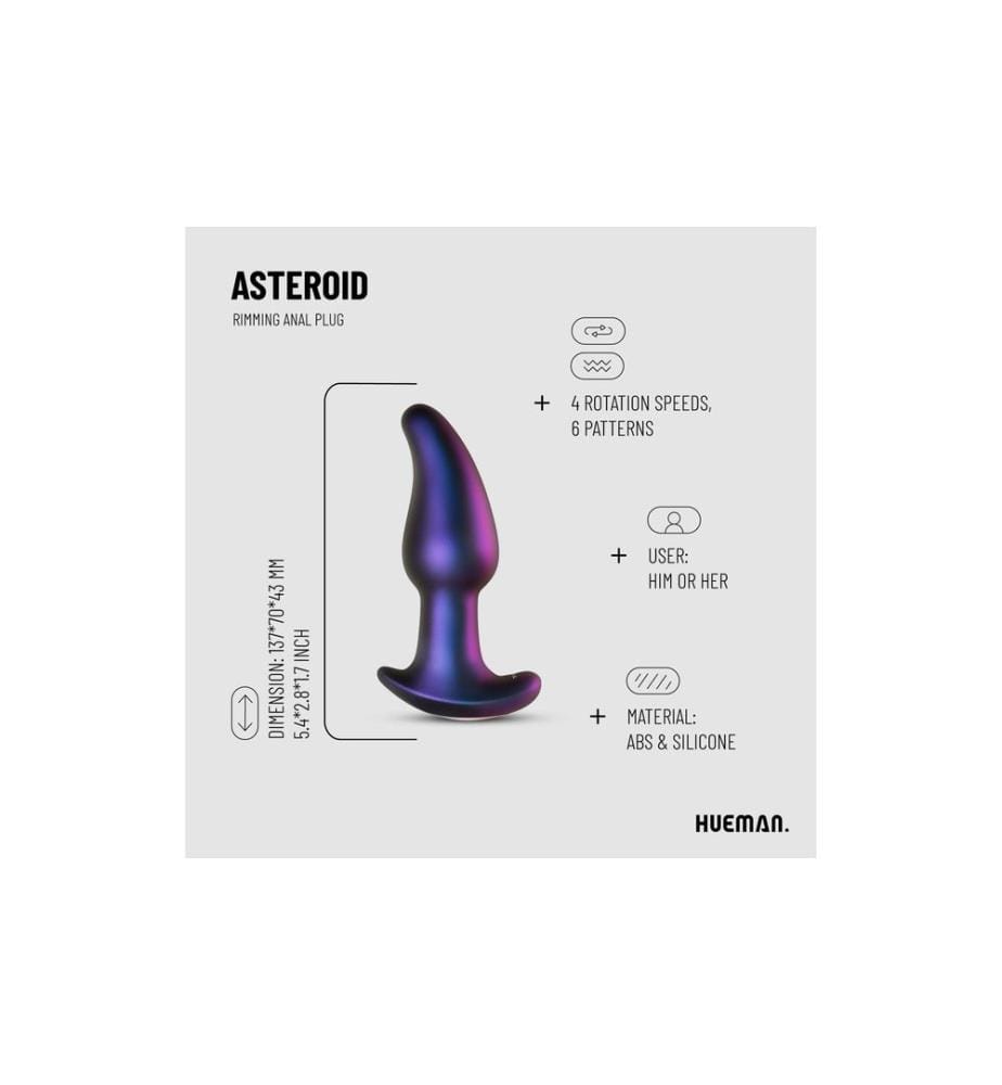 Hueman Asteroid Rimming Analplug Lila