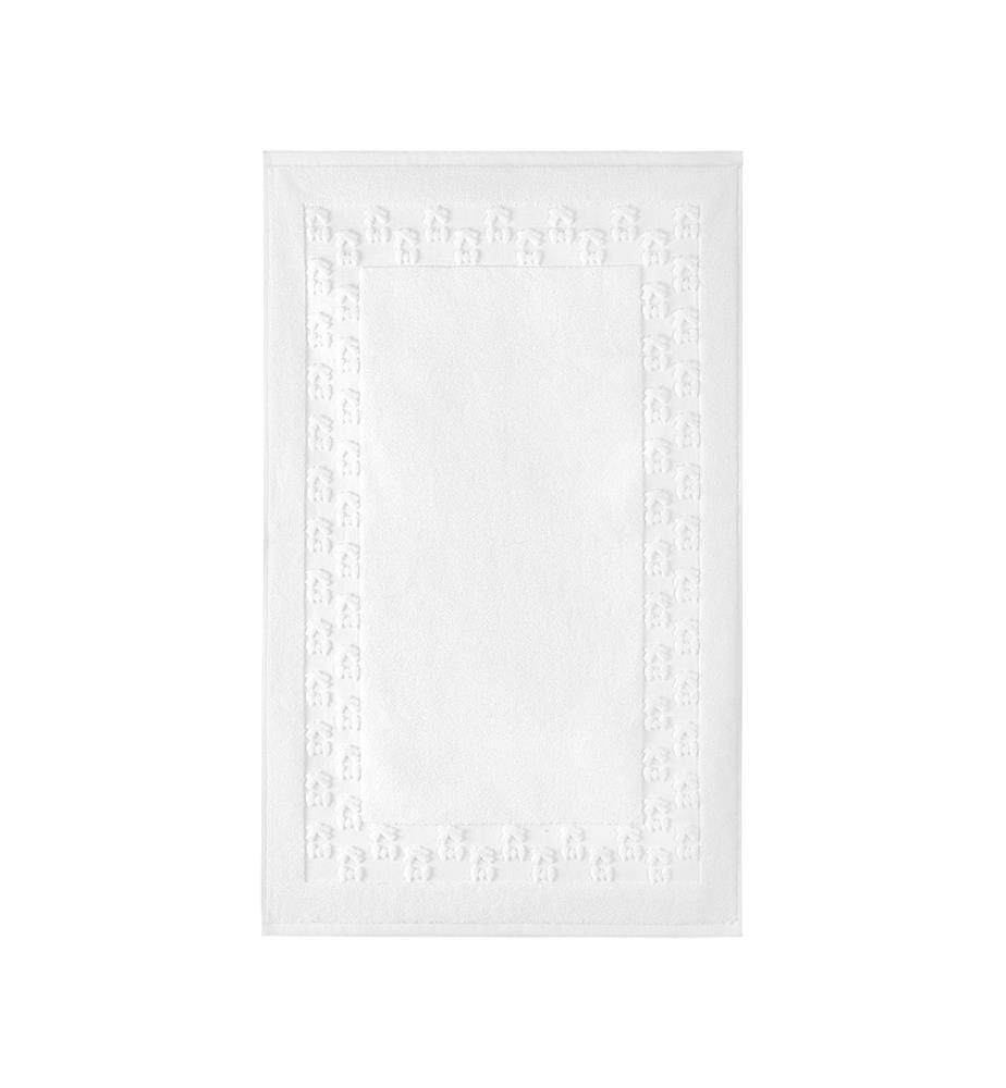 Badezimmerteppich  – 50 × 80 cm – Weiss