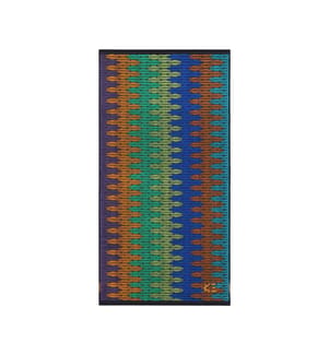 Handtuch  – 50 × 100 cm – Lagune – Orange – Grün