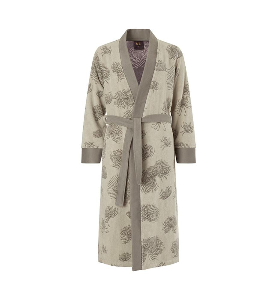 Kimono-Bademantel – Grau