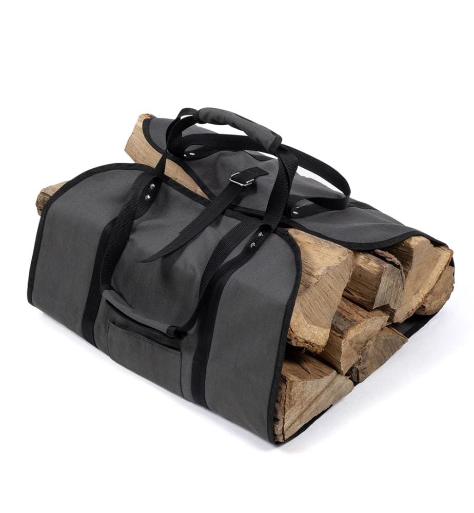 Sac de Transport pour Bûches en Tissu - Noir