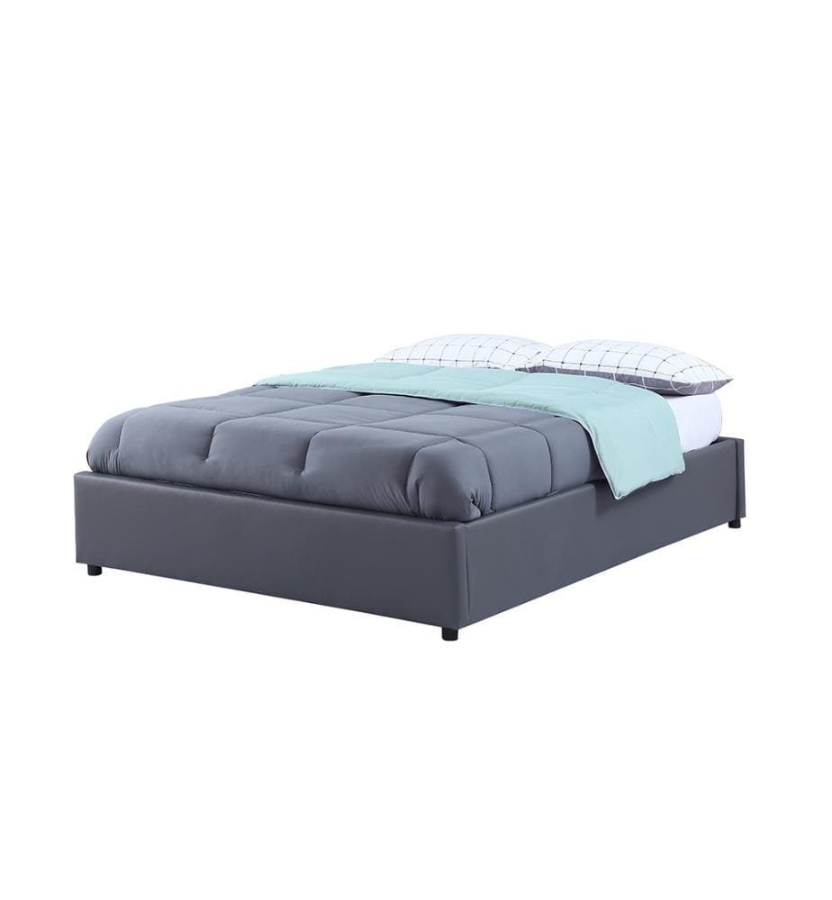 Lit Coffre avec Sommier Otto 140x190cm - Gris