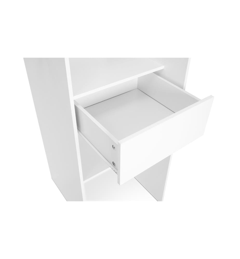 Dressing Aline extensible 120-170cm blanc 1 colonne