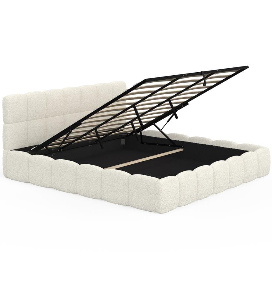 Lit coffre 180x200 cm - Bubble - Blanc