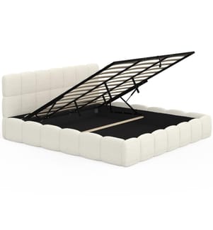 Lit coffre 180x200 cm - Bubble - Blanc