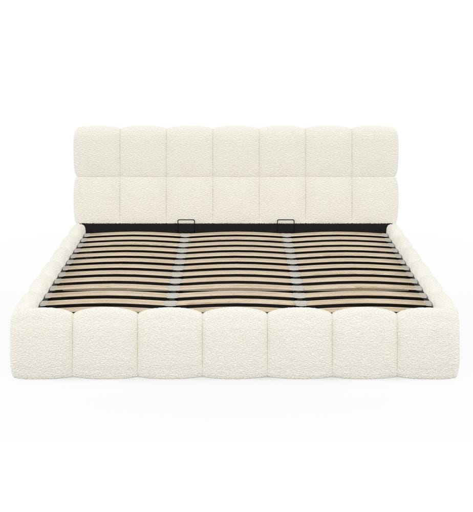 Lit coffre 180x200 cm - Bubble - Blanc