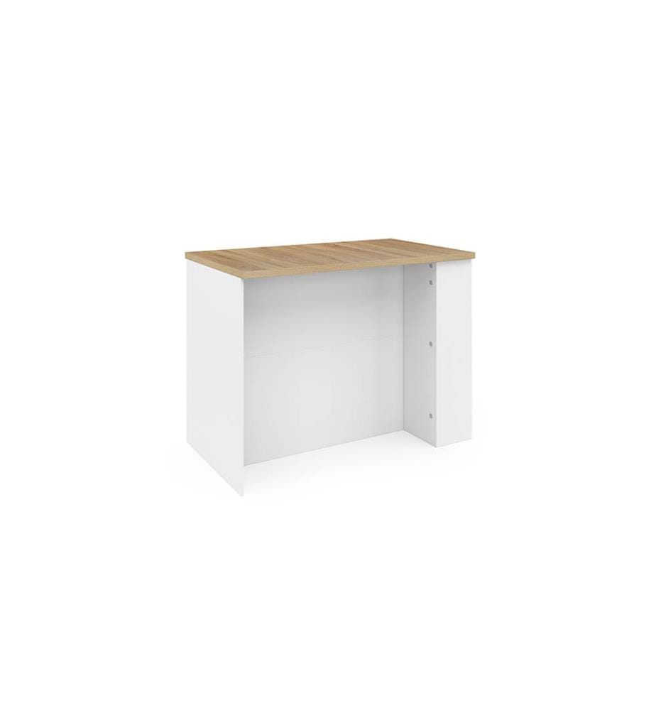 Îlot Central de Cuisine Dario 120 x 70 x 90 cm - Brun & Blanc