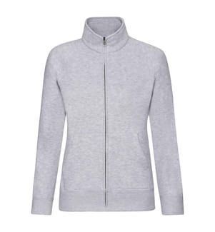 Fruit Of The Loom Damen Lady-Fit Fleece-Sweatshirt-Jacke