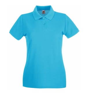 Fruit of the Loom Premium Maglietta Polo Aderente Maniche Corte Donna