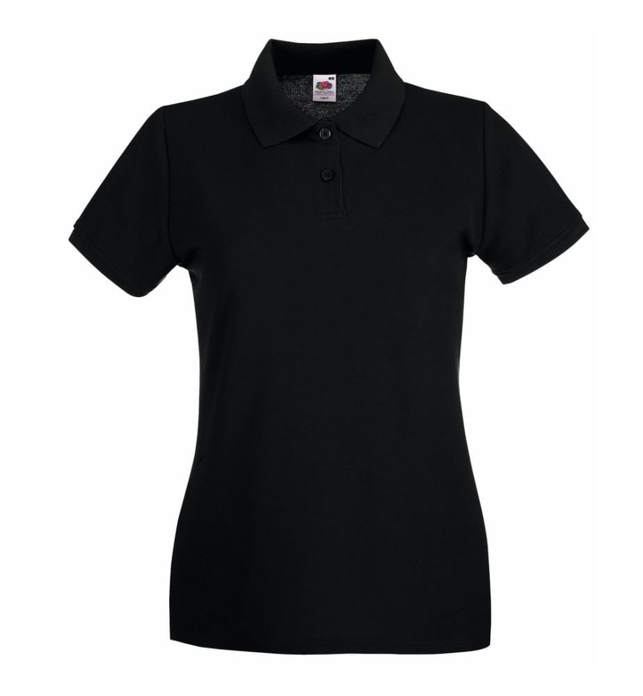 Fruit of the Loom Premium Maglietta Polo Aderente Maniche Corte Donna