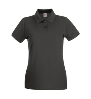 Fruit of the Loom Premium Maglietta Polo Aderente Maniche Corte Donna