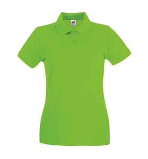 Fruit of the Loom Premium Maglietta Polo Aderente Maniche Corte Donna