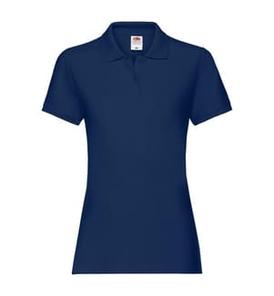 Fruit of the Loom Premium Maglietta Polo Aderente Maniche Corte Donna
