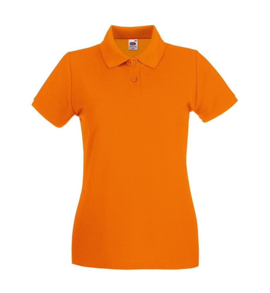 Fruit of the Loom Premium Maglietta Polo Aderente Maniche Corte Donna