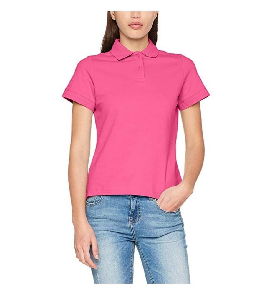 Fruit of the Loom Premium Maglietta Polo Aderente Maniche Corte Donna