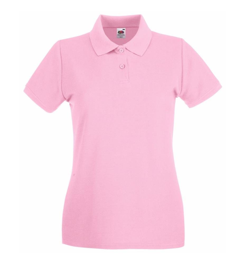 Fruit of the Loom Premium Maglietta Polo Aderente Maniche Corte Donna