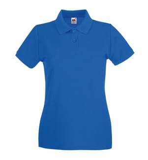 Fruit of the Loom Premium Maglietta Polo Aderente Maniche Corte Donna