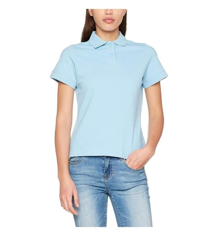 Fruit of the Loom Premium Maglietta Polo Aderente Maniche Corte Donna