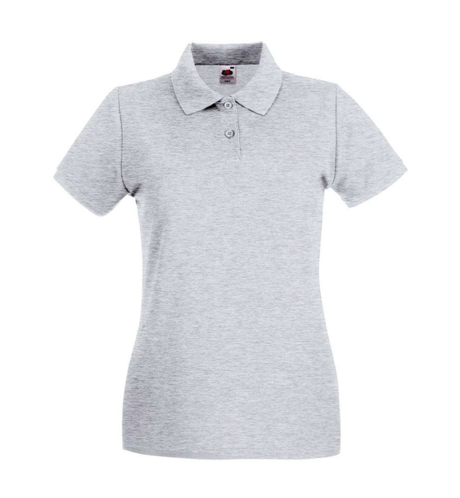 Fruit of the Loom Premium Maglietta Polo Aderente Maniche Corte Donna
