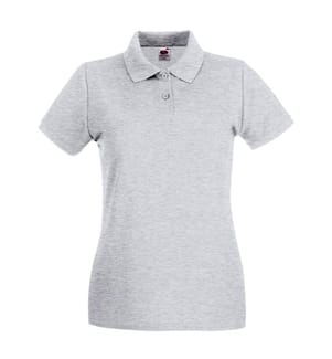 Fruit of the Loom Premium Maglietta Polo Aderente Maniche Corte Donna