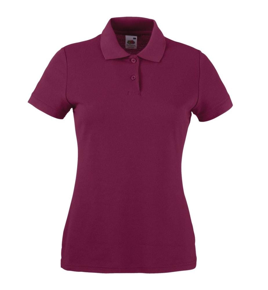 Fruit of the Loom Maglietta Polo Da Donna Maniche Corte Donna