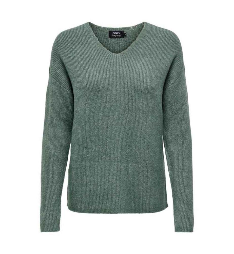 Strickpullover - Grün