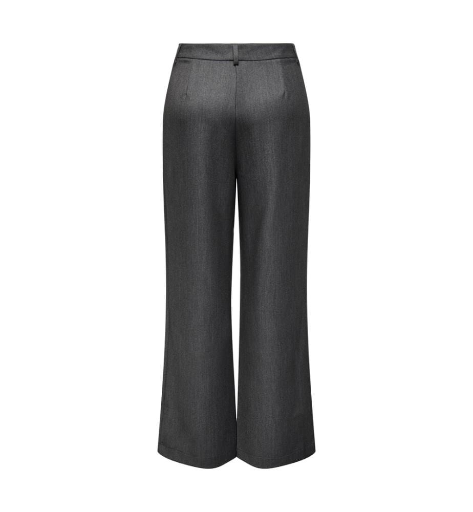 Pantalon à plis Hattie - Mélange gris foncé