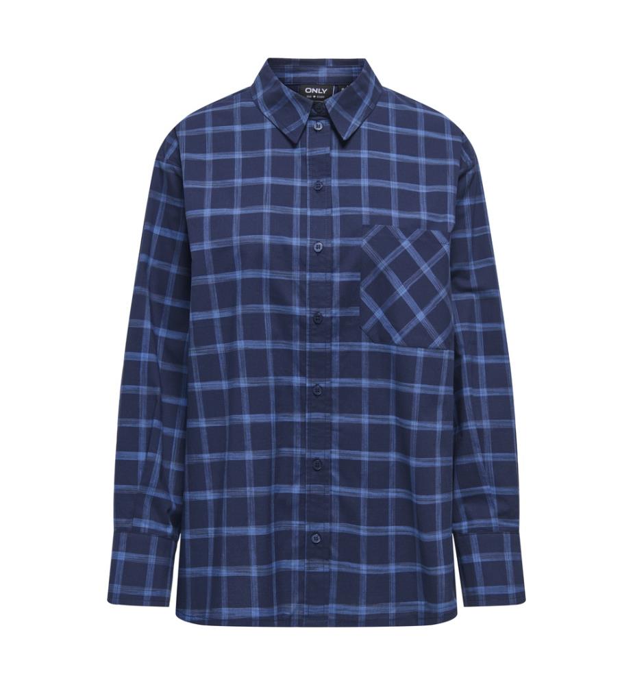 Shirt - Tea plaid night sky