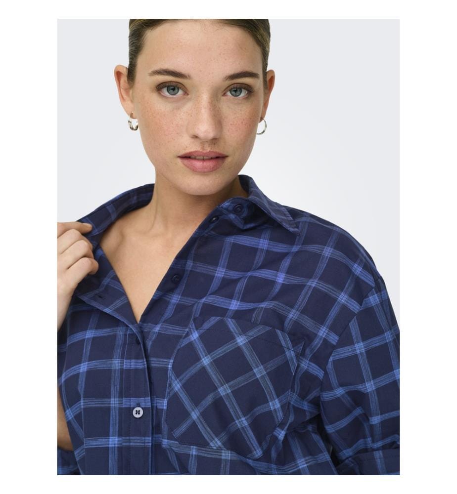 Shirt - Tea plaid night sky