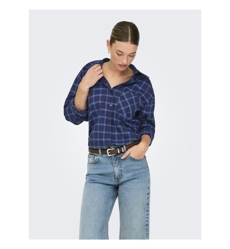 Shirt - Tea plaid night sky