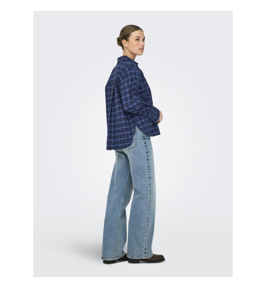 Shirt - Tea plaid night sky