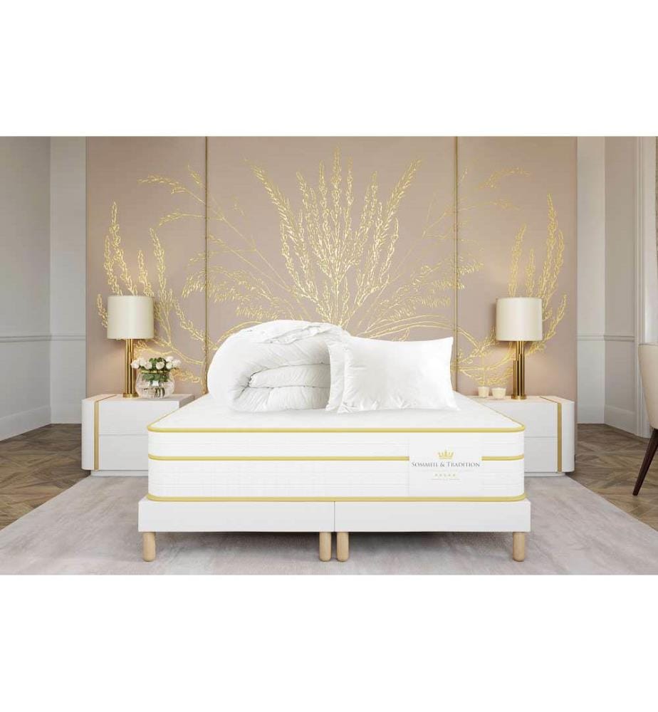 Materasso 160 x 200 + 2 molle box 80 x 200 + 2 cuscini 60 x 40 + 1 piumone 220 x 240 cm - Magellano 30 cm