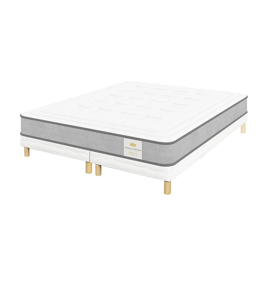 Mattress 160 x 200 + 2 box springs 80 x 200 cm - Windsor 17 cm
